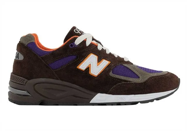 New balance 990v2 made in usa brown purple