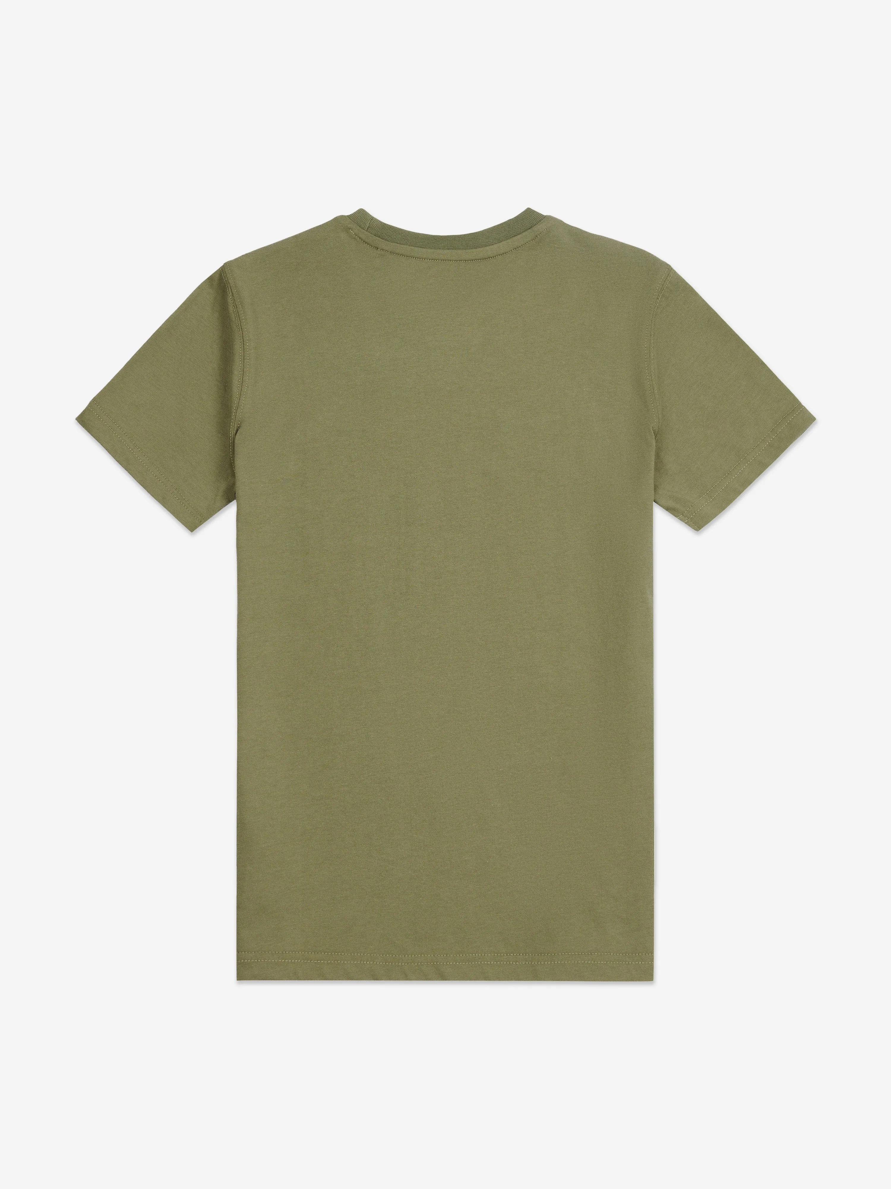 New Balance Boys Jersey Stacked Logo T-Shirt in Green