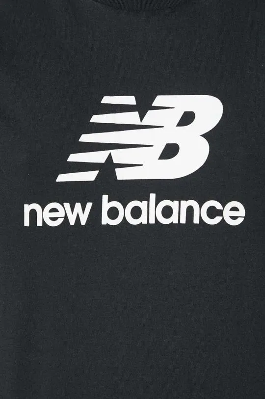 New Balance cotton t-shirt Sport Essentials women’s black color WT41502BK