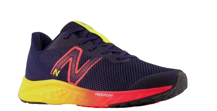 New Balance Fresh Foam Arishi v4 Navy w/Electric Red & Egg Yolk