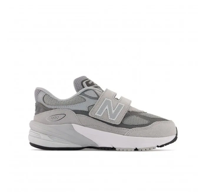 New Balance Little Kids FuelCell 990v6 Hook & Loop Grey