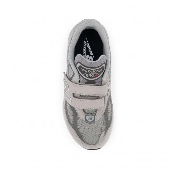 New Balance Little Kids FuelCell 990v6 Hook & Loop Grey