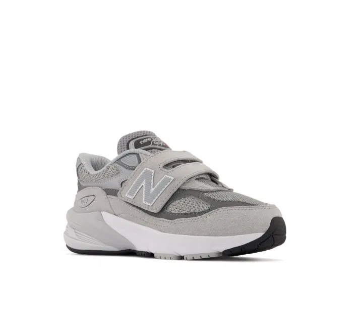 New Balance Little Kids FuelCell 990v6 Hook & Loop Grey