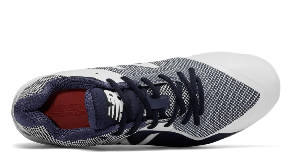 New Balance - Navy/White Low Rubber Baseball Cleats (PL4040N4)