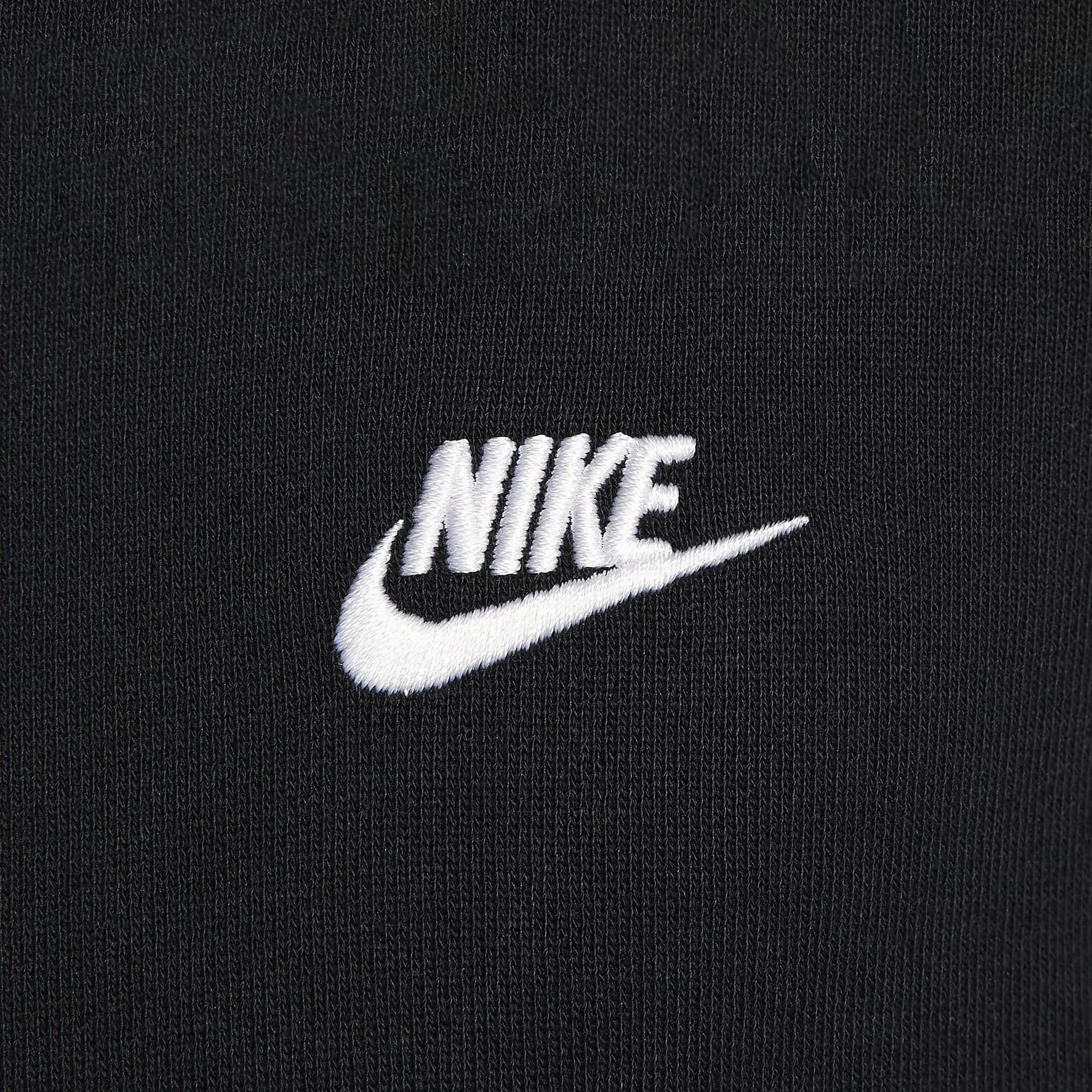 Nike Club Fleece Oversized Pullover Hoodie Black / White