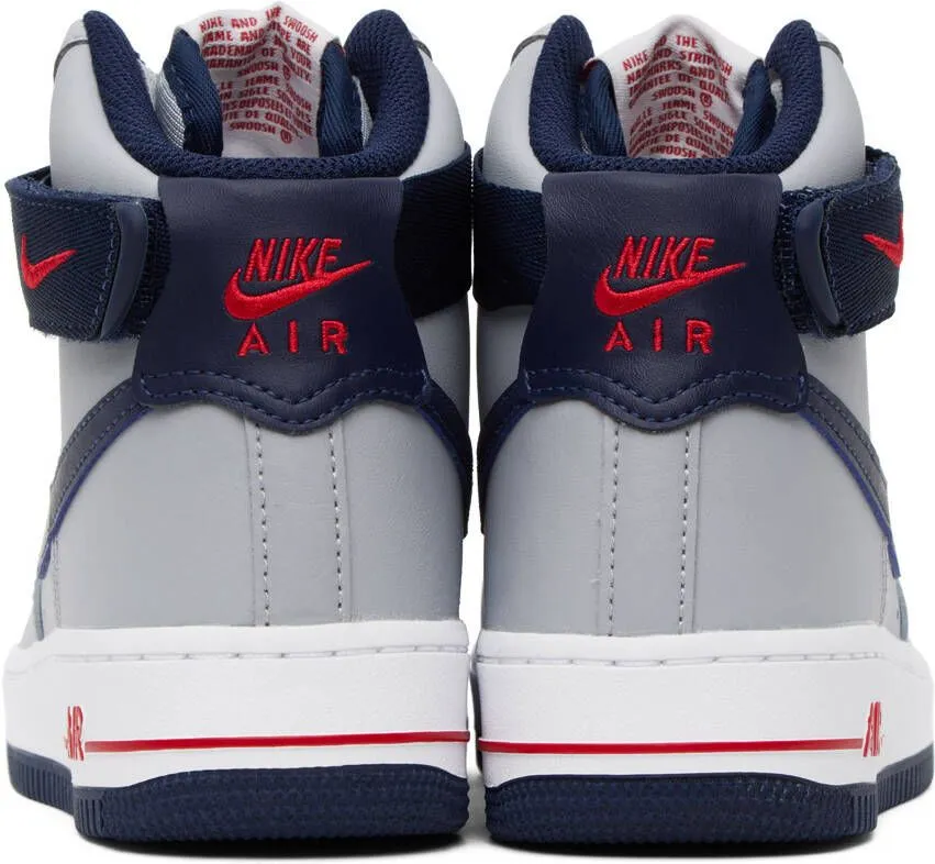 Nike Gray & Navy Air Force 1 High Sneakers