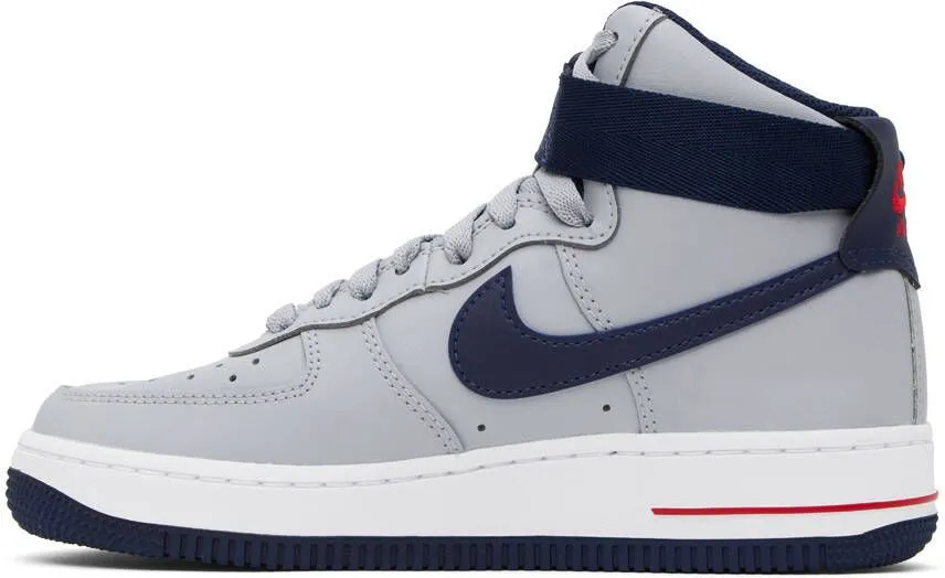 Nike Gray & Navy Air Force 1 High Sneakers