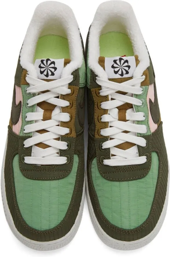 Nike Green Air Force 1 Toasty Sneakers