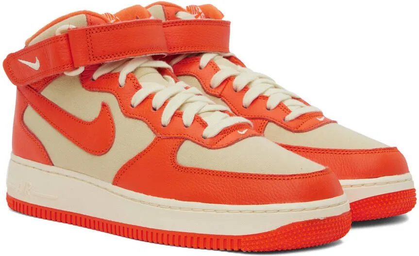 Nike Orange & Khaki Air Force 1 '07 LX NBHD Sneakers