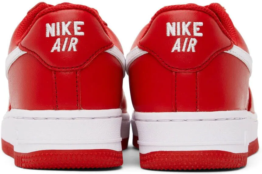 Nike Red Air Force 1 Low Retro Sneakers