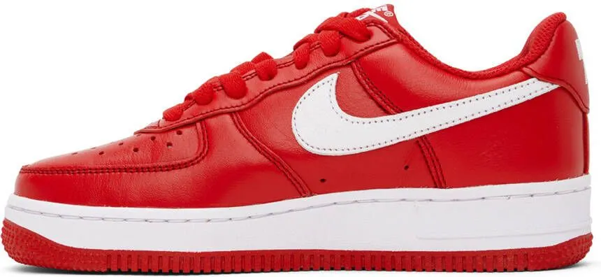 Nike Red Air Force 1 Low Retro Sneakers