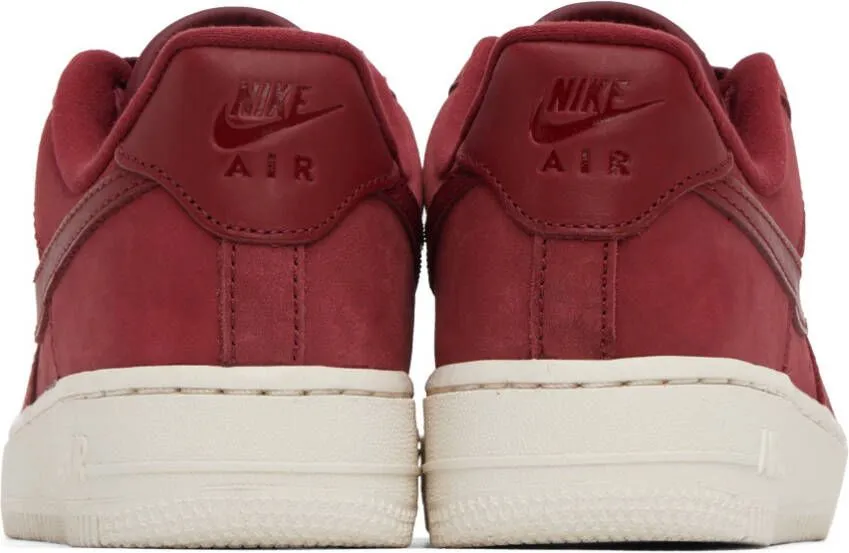 Nike Red Air Force 1 Premium Sneakers