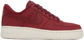 Nike Red Air Force 1 Premium Sneakers