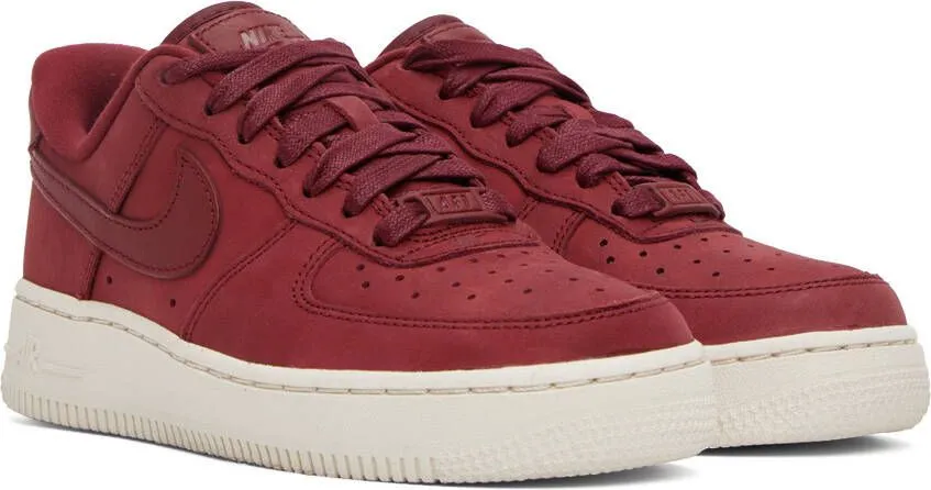 Nike Red Air Force 1 Premium Sneakers