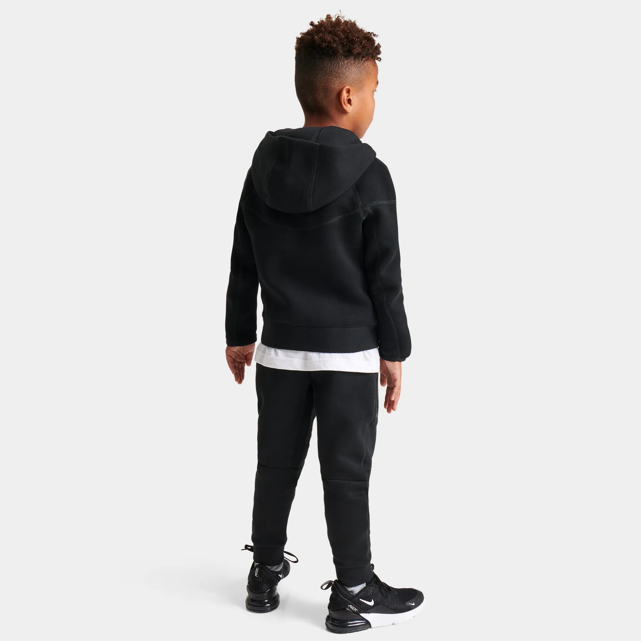 Nike Sportswear Child Boys' Tech Fleece Full-Zip Hoodie Set / Black