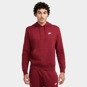 Nike Sportswear Club Fleece Pullover Hoodie Team Red /  Team Red / White