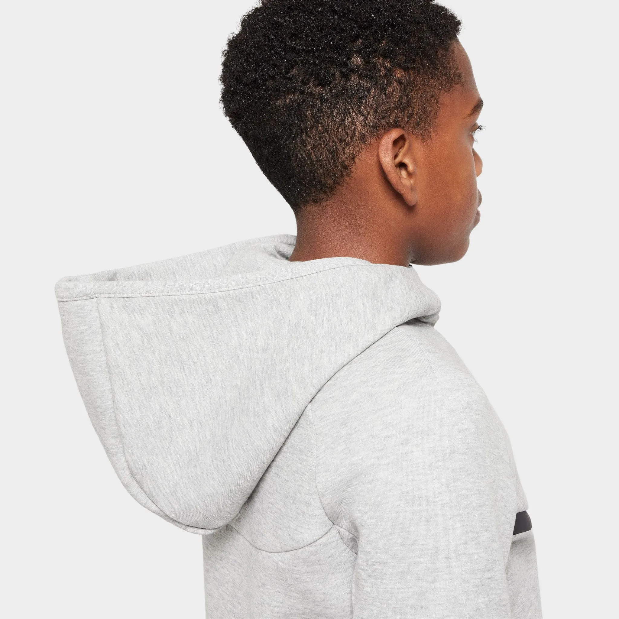 Nike Sportswear Junior Boys' Tech Fleece Hoodie / Dark Heather Grey