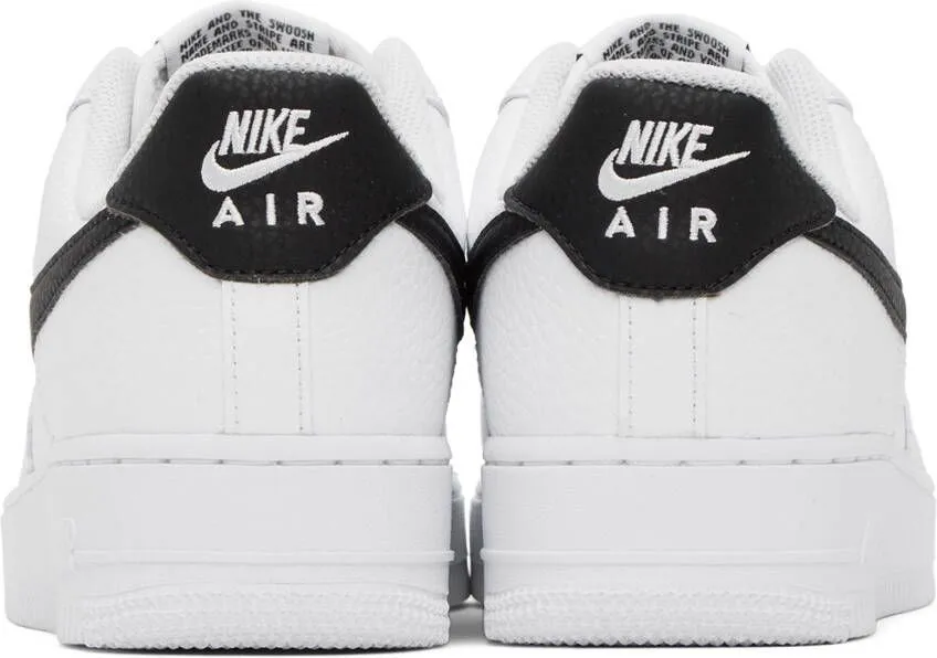 Nike White & Black Air Force 1 '07 Sneakers