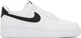 Nike White & Black Air Force 1 '07 Sneakers