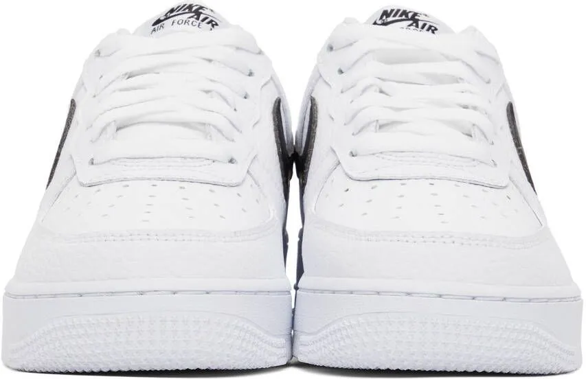 Nike White & Black Air Force 1 '07 Sneakers