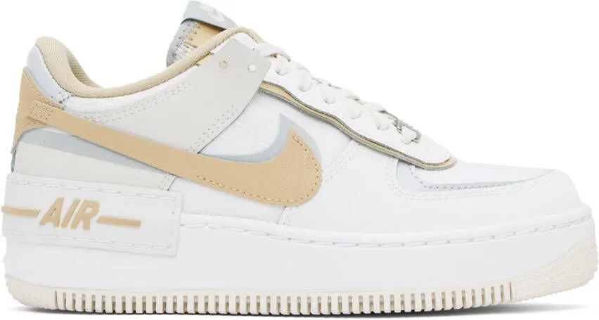 Nike White Air Force 1 Shadow Sneakers