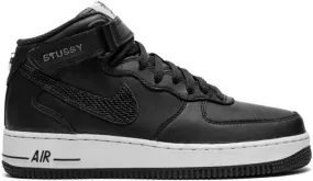 Nike x Stussy Air Force 1 Mid Black sneakers