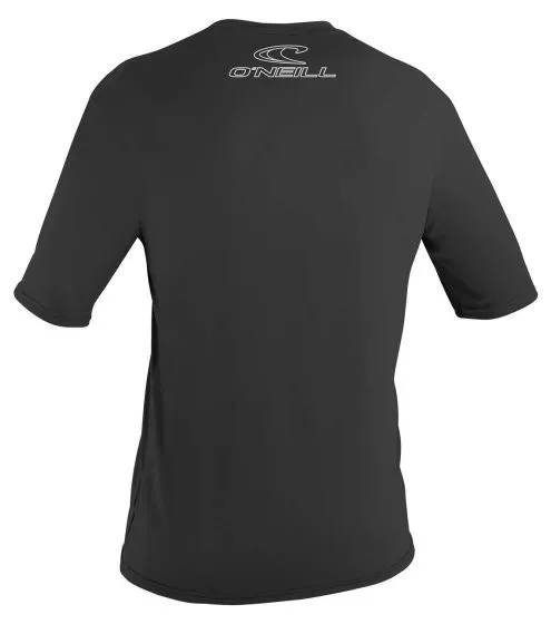 O'Neill Basic Skins S/S Crew UV50+ Rash Vest  - Black