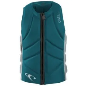 O'Neill Slasher Comp Mens Impact Vest - Tidal Pool / Cool Grey