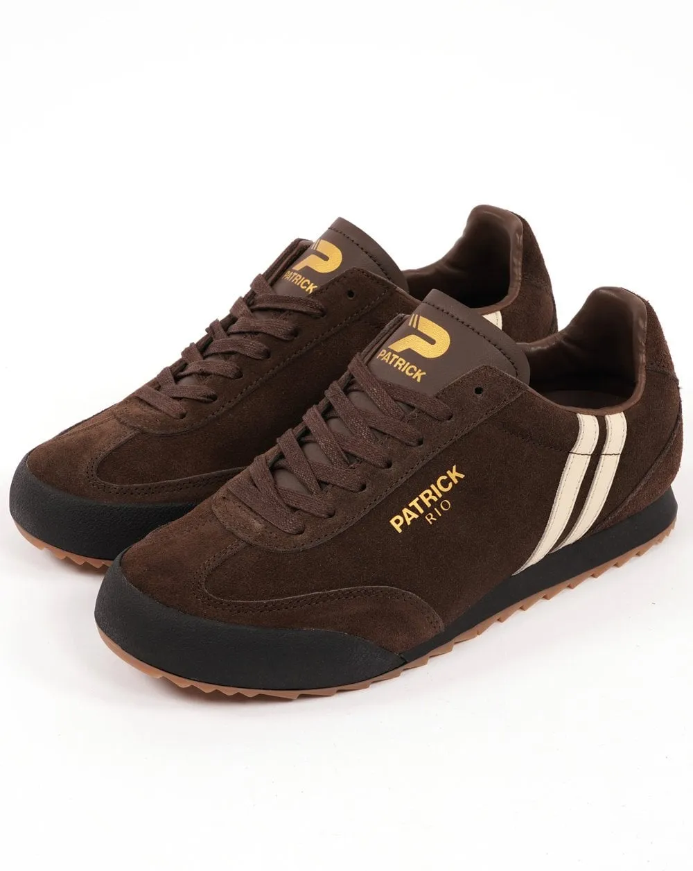 Patrick Rio Trainers Brown- Cream 