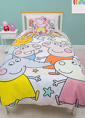 Peppa Pig Playful Single Duvet Cover Set | Kaleidoscope