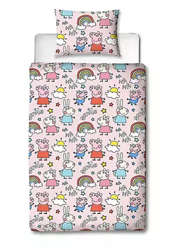 Peppa Pig Playful Single Duvet Cover Set | Kaleidoscope