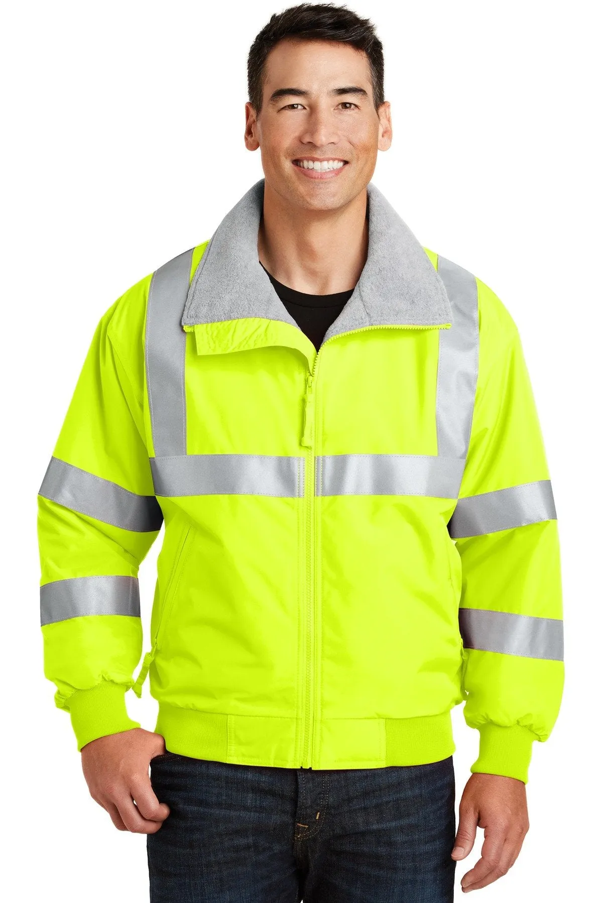 Port Authority Enhanced Visibility Challenger Jacket with Reflective Taping SRJ754 Safety Yellow/ Reflective