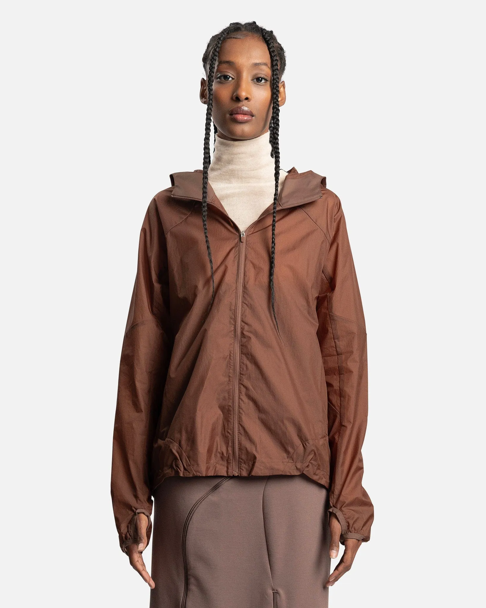 POST ARCHIVE FACTION (P.A.F) Women's 5.0 Technical Jacket Right in Brown