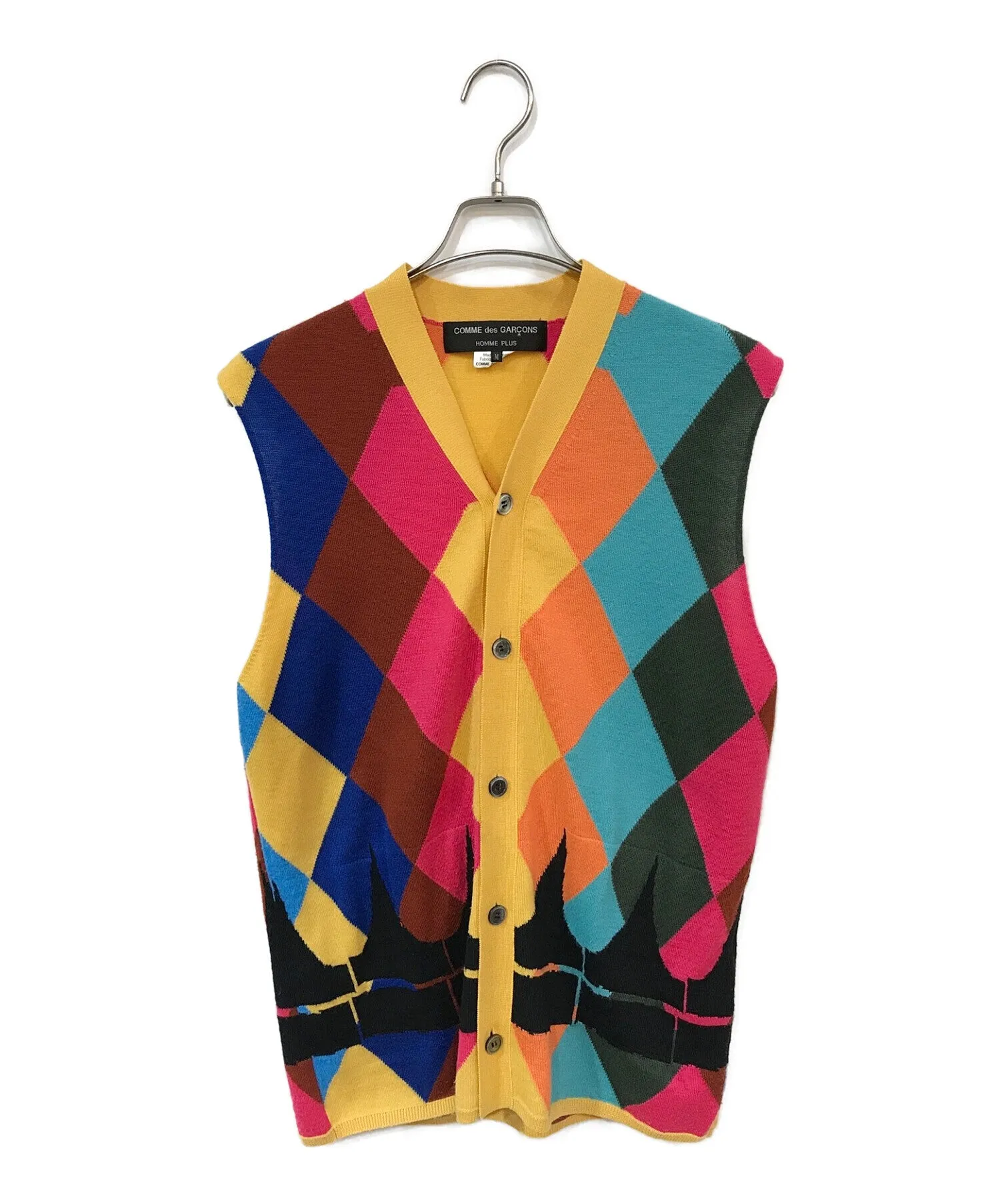 [Pre-owned] COMME des GARCONS HOMME PLUS Argyle Knit Vest PK-N004