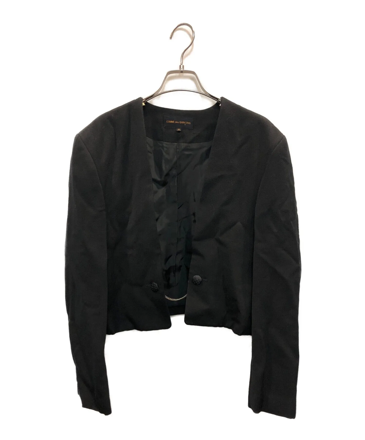 [Pre-owned] COMME des GARCONS Old Chain Button No Collar Jacket GJ-05044M