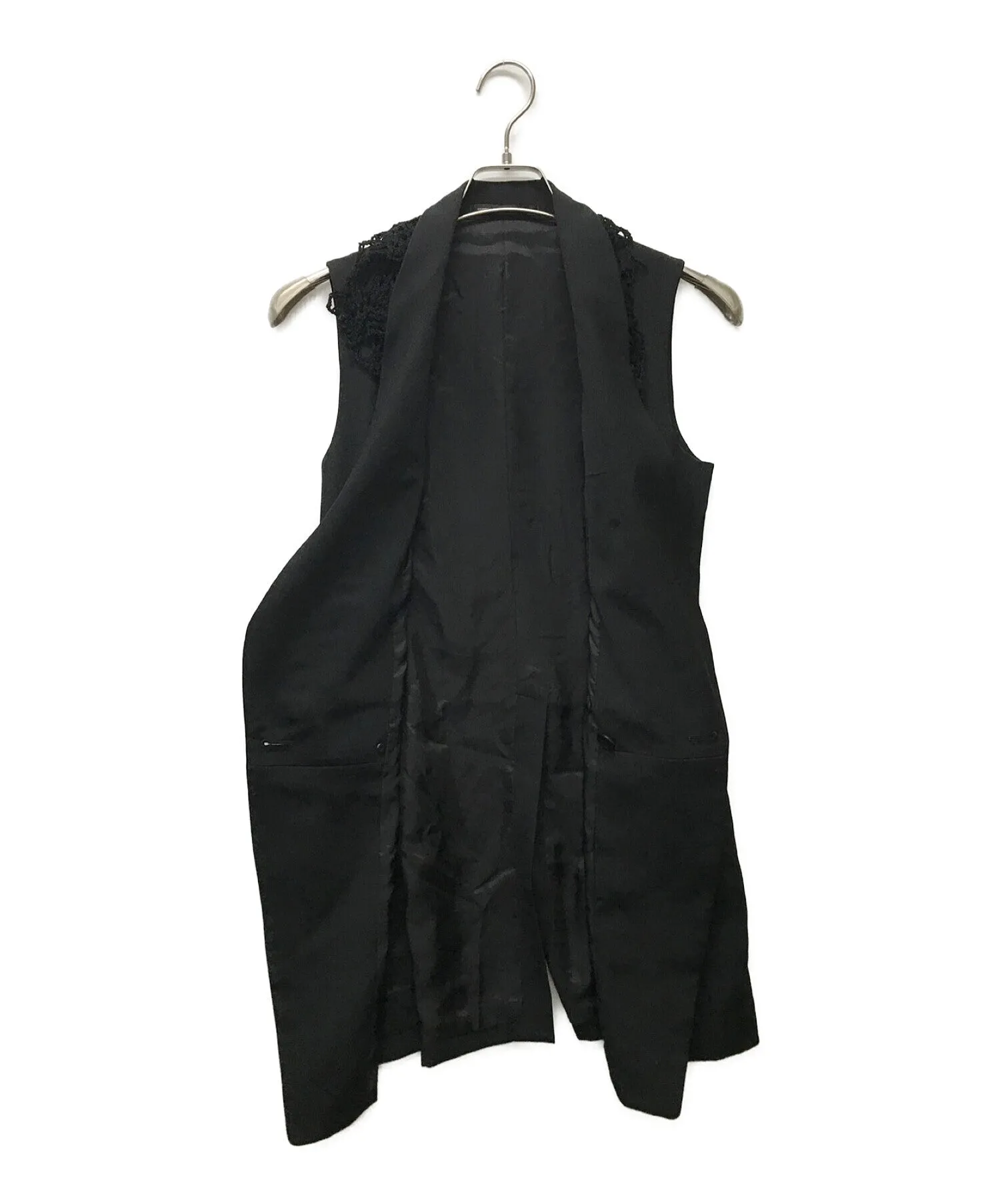 [Pre-owned] Y's Wool gabardine vest YM-V01-100