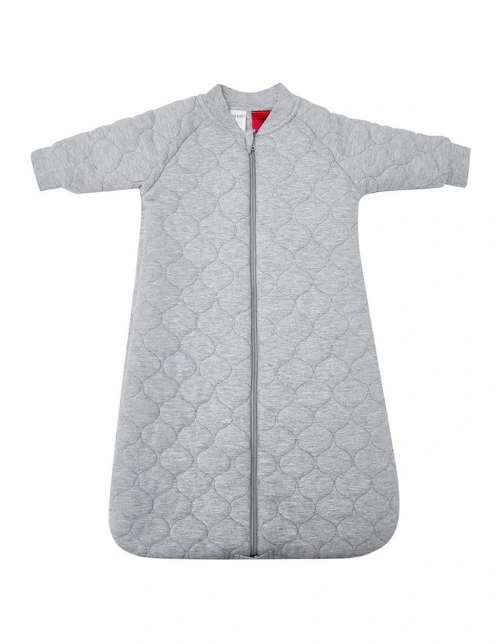 Quilted Marle Padded Sleeping Bag in Grey