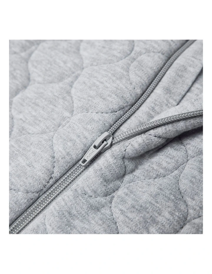 Quilted Marle Padded Sleeping Bag in Grey