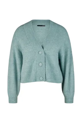 Rabe & LecomteGREEN BUTTONED KNIT CARDIGAN