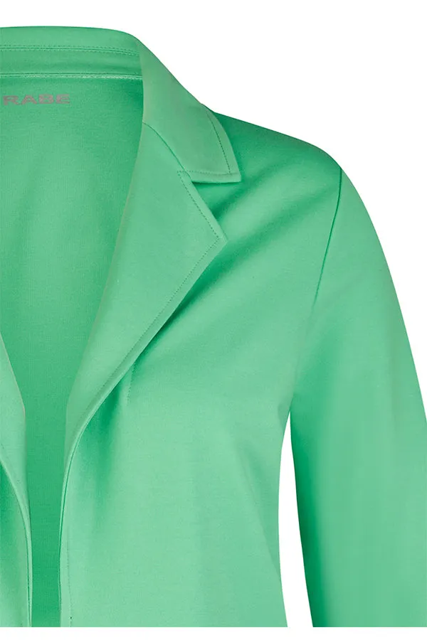 Rabe & LecomteGREEN OPEN FRONT LAPEL CARDIGAN