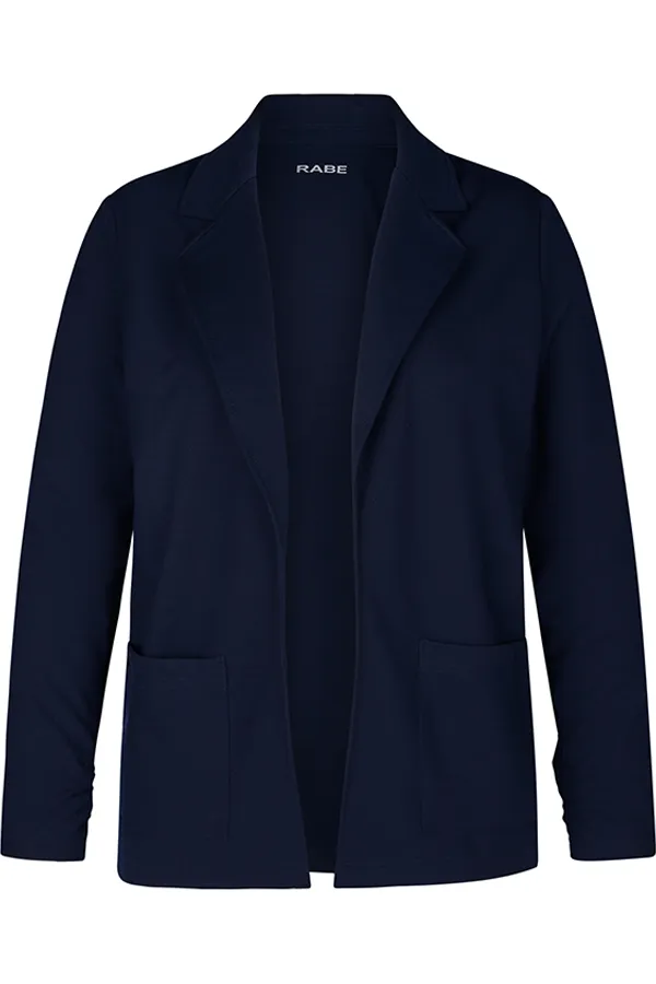 Rabe & LecomteNAVY OPEN FRONT LAPEL CARDIGAN