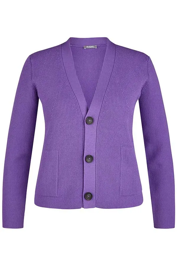 Rabe & LecomtePURPLE BUTTONED CARDIGAN