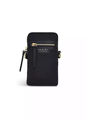 Radley London Black Finsbury Park Medium Zip Around Phone Crossbody Bag | Kaleidoscope