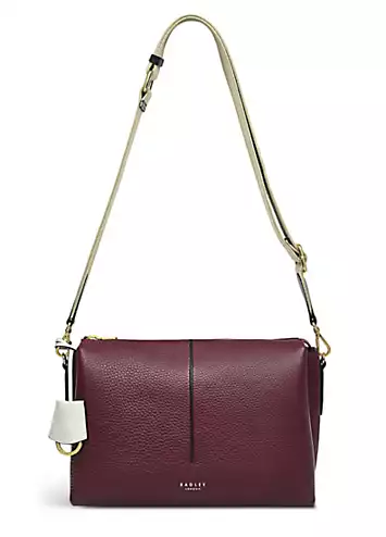 Radley London Hillgate Place Dark Cherry Medium Ziptop Crossbody Bag | Grattan