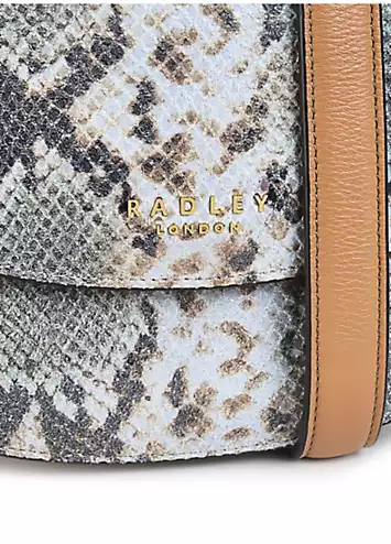 Radley London Liverpool Street 2.0 Faux Snake Medium Flapover Crossbody Bag | Grattan