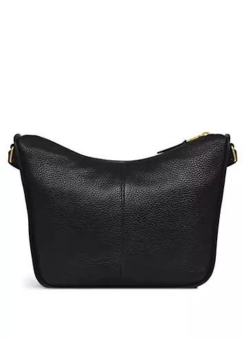 Radley London Oak Street Black Medium Ziptop Crossbody Bag | Kaleidoscope