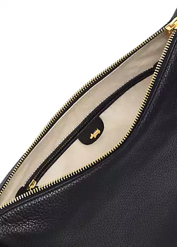 Radley London Oak Street Black Medium Ziptop Crossbody Bag | Kaleidoscope