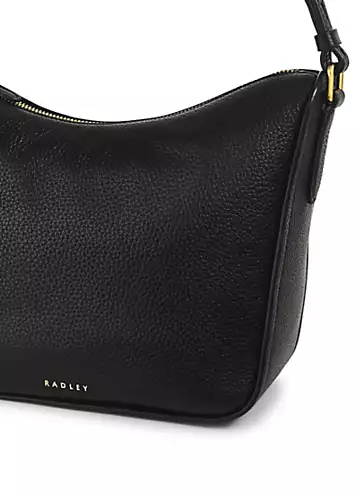 Radley London Oak Street Black Medium Ziptop Crossbody Bag | Kaleidoscope