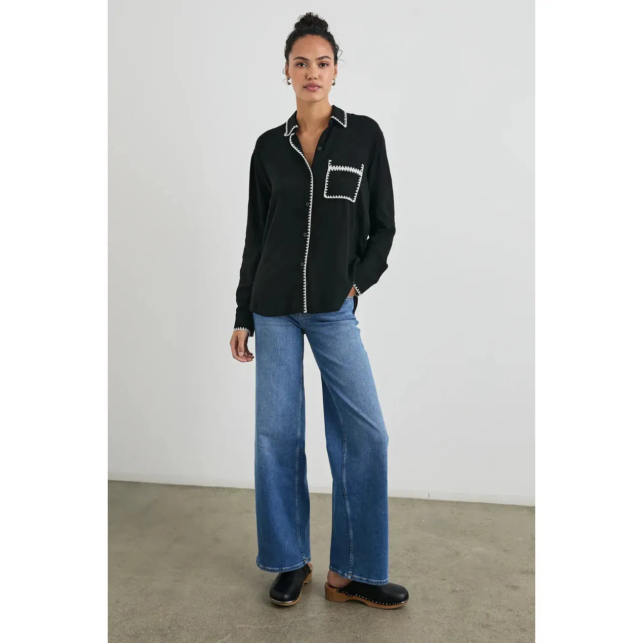   Rails Charli Shirt in Black Blanket   