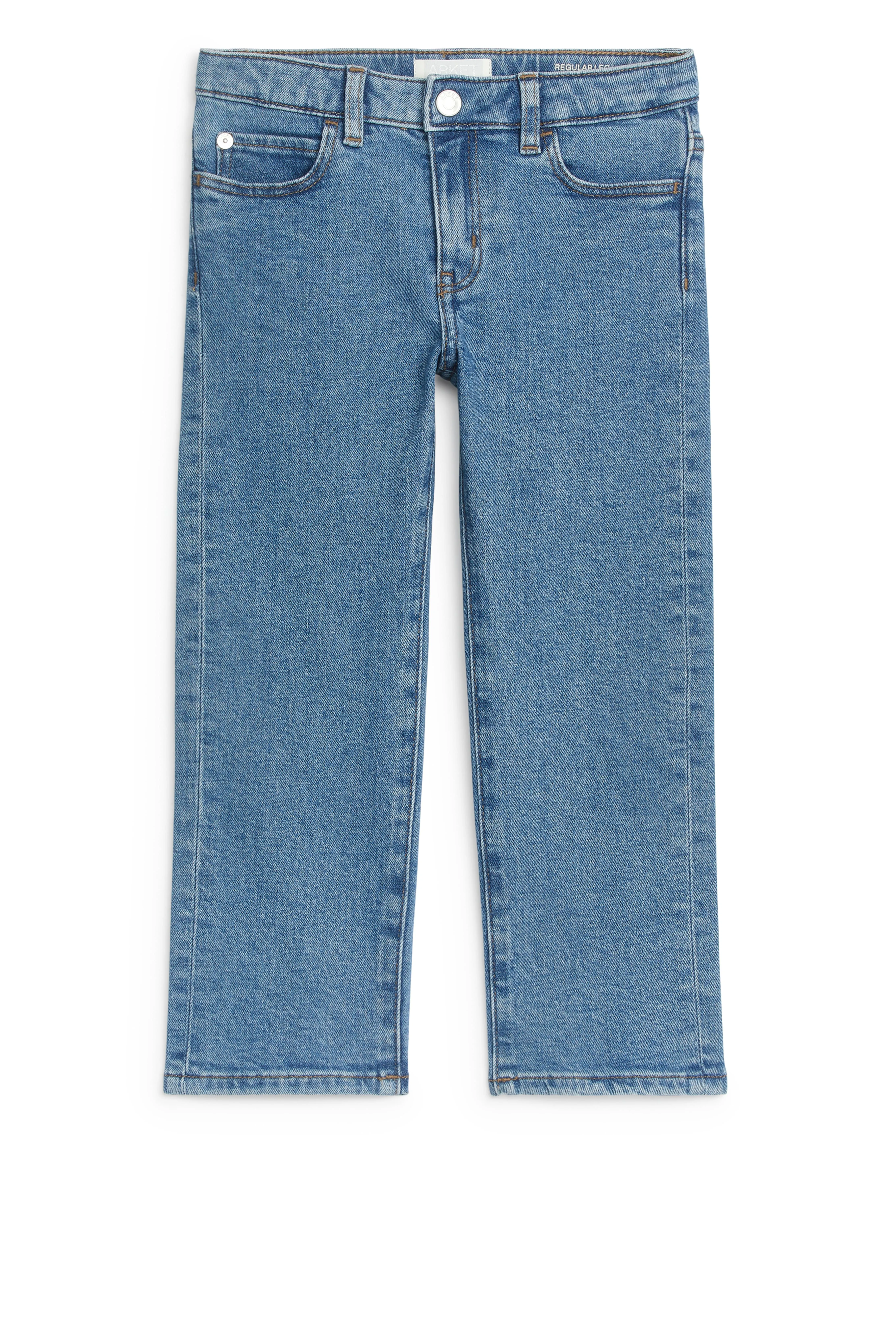 Regular Stretch Jeans - Regular waist - Mid Blue - Kids | H&M GB